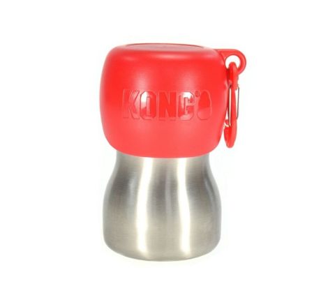 KONG DOG WATER BOTTLE 280 ml. RØD