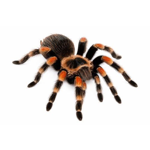 Mexicansk rødknæet fugleedderkop inkl. terrarie - Brachypelma hamorii