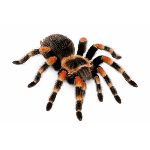 Mexicansk rødknæet fugleedderkop inkl. terrarie - Brachypelma hamorii