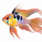 Longfin Sommerfuglecichlide - Mikrogeophagus ramirezi “Longfin”