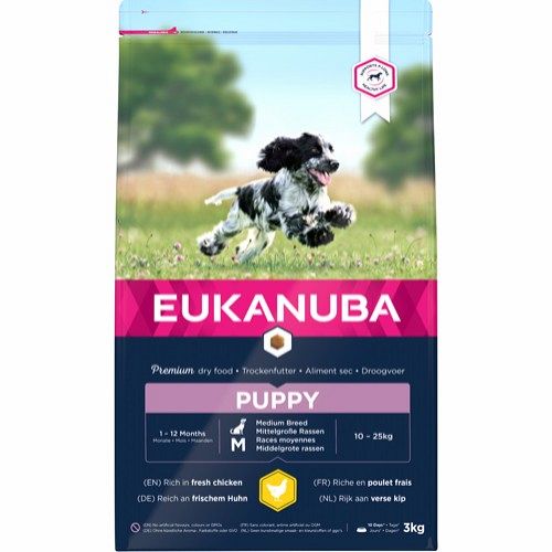Eukanuba puppy medium breed 3kg