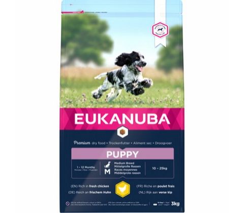 Eukanuba puppy medium breed 3kg