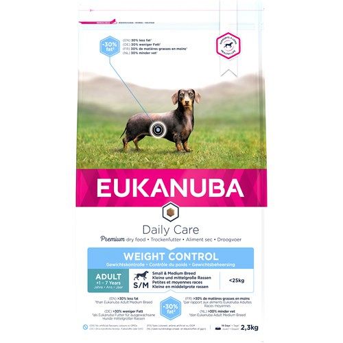 Eukanuba daily care adult weight control small/medium 2,3kg 