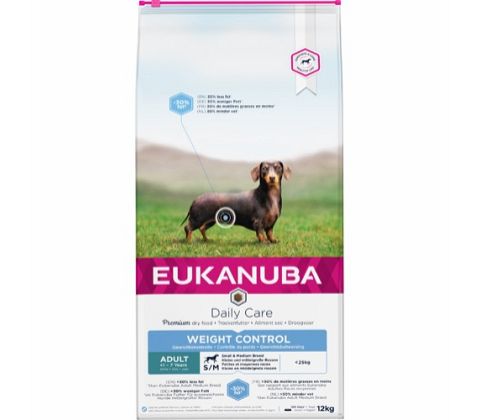 Eukanuba daily care adult weight control small/medium 12kg 