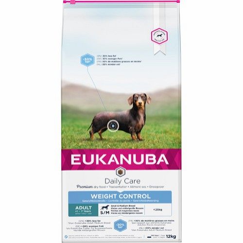 Eukanuba daily care adult weight control small/medium 12kg 