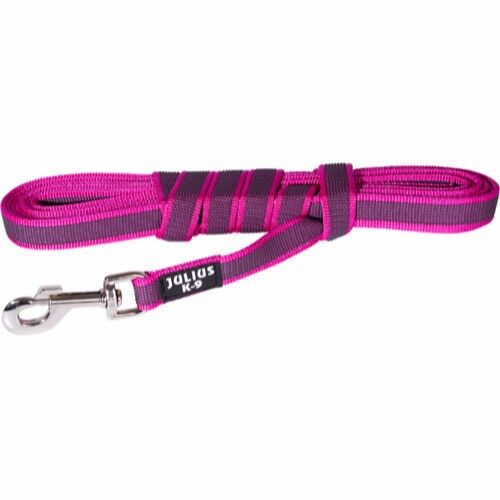 JULIUS-K9 TRÆNINGSLINE UDEN HÅNDTAG PINK 20mm 2m