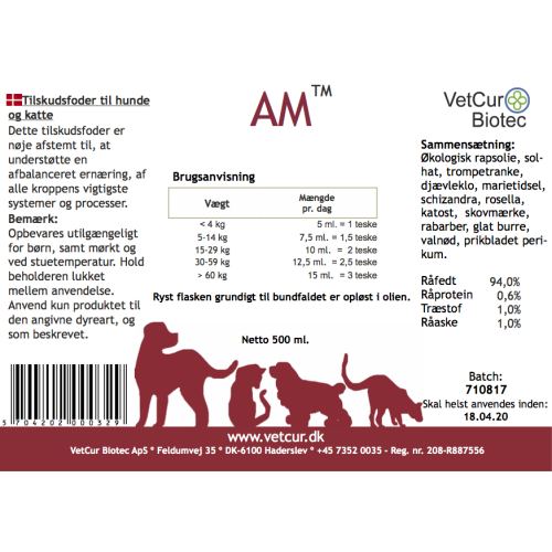 AM til Hund og Kat 130 gram