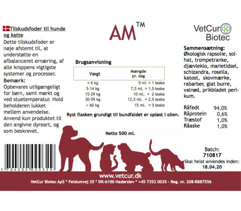 AM til Hund og Kat 130 gram