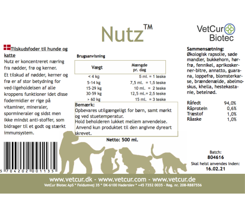 Nutz til Hund og Kat 130 gram