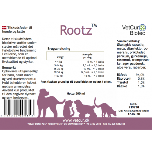 Rootz til Hund og kat 130 gram