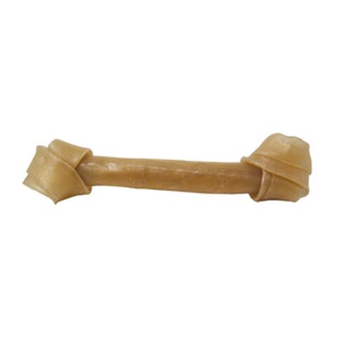 Tyggeben af oksehud med knuder 26 cm.