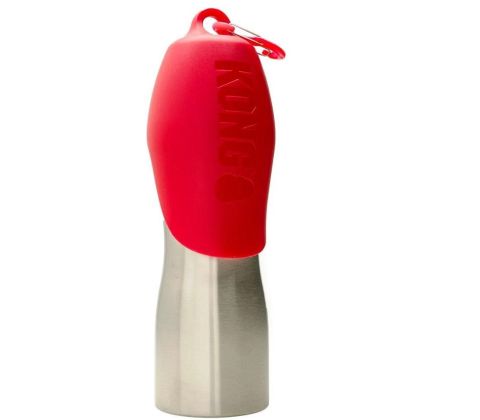 KONG DOG WATER BOTTLE 740 ml. RØD