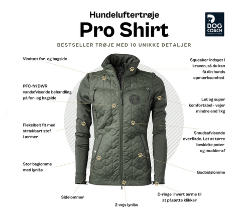 DOG COACH Dog Walker Pro Shirt Grøn