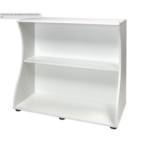 Bord/stel til Fluval Flex 123 ltr. - Hvid
