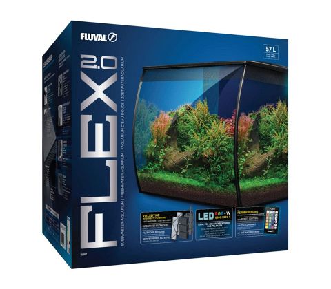 Fluval Flex 2.0  57 ltr - Sort