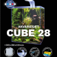 Akvariesæt Cube m/LED lampe