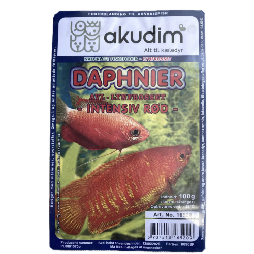 AK Daphnier(Rød), bl. á 100 g.