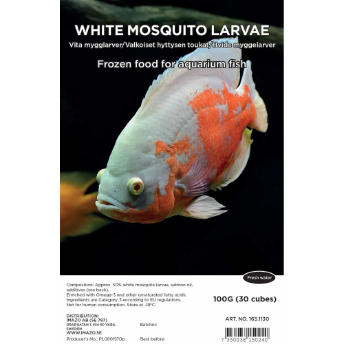 Hvide Myggelarver blister 100g