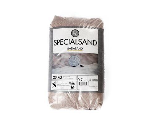 Rådasand 0,7-1,4 mm, 20 kg.