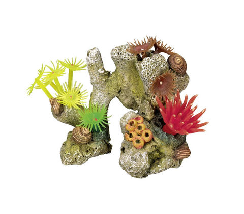 Akvariedekoration – Coral stone med planter