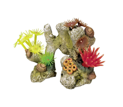 Akvariedekoration – Coral stone med planter