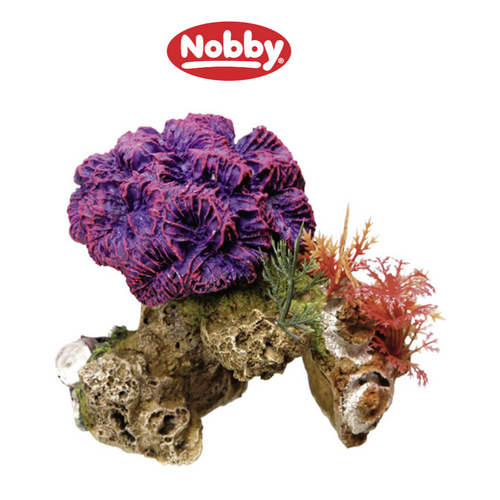 Akvarie dekoration Coral med planter 