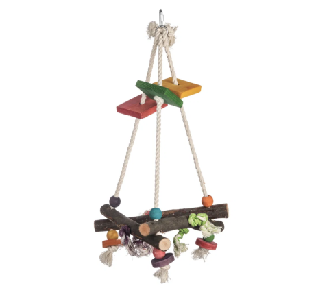 Papegøje legetøj \'Pyramid\' 27 x 27 x 53 cm.