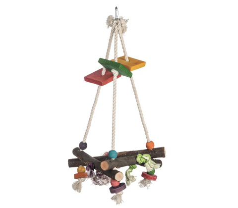 Papegøje legetøj \'Pyramid\' 27 x 27 x 53 cm.