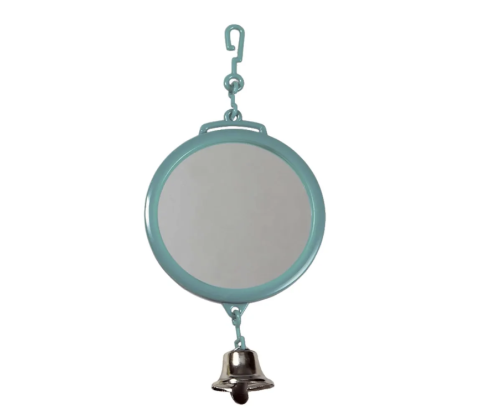 Doble-siden spejl m. klokke