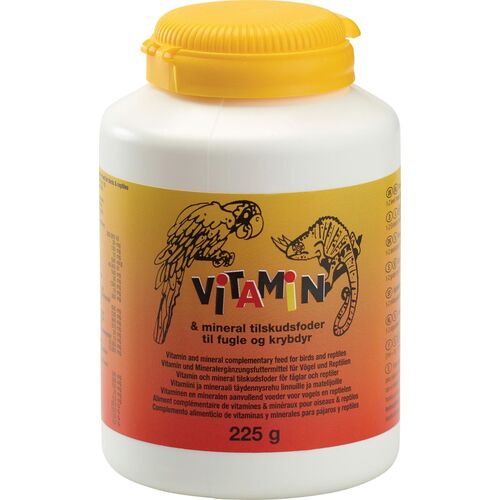 Diafarm Vit/min. pulver t/fugle&krybdyr 225g