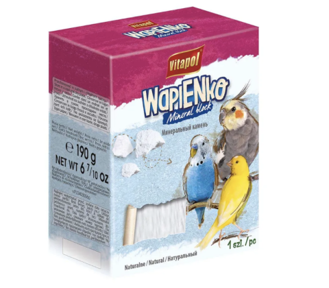 Vitapol Mineralsten xl natural til fugle 190gr. 