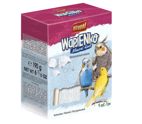 Vitapol Mineralsten xl natural til fugle 190gr. 