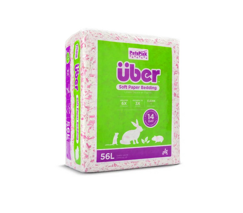 ÜBER Papirstrøelse Pink/Hvid.