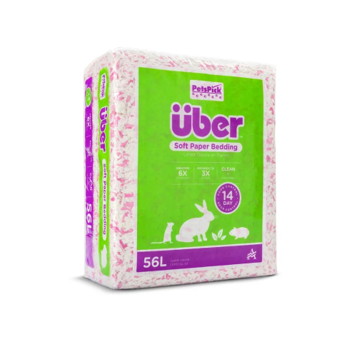 ÜBER Papirstrøelse Pink/Hvid.