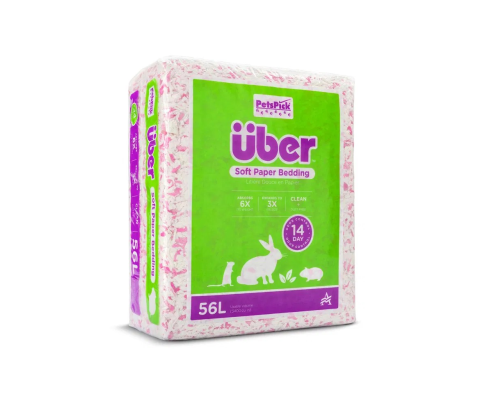 ÜBER Papirstrøelse Pink/Hvid.