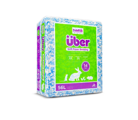 ÜBER Papirstrøelse Blå/Hvid.