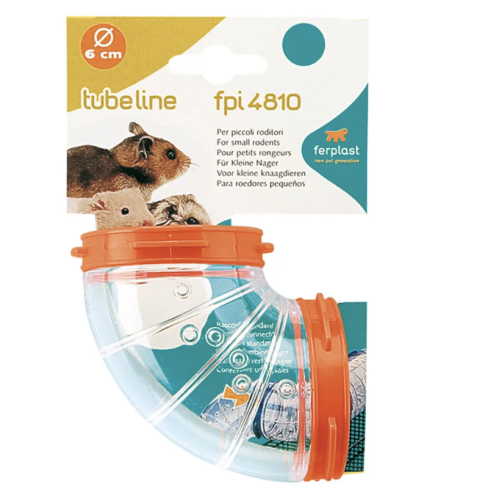 FP rør vinkel 90° Ø6CM mix farver