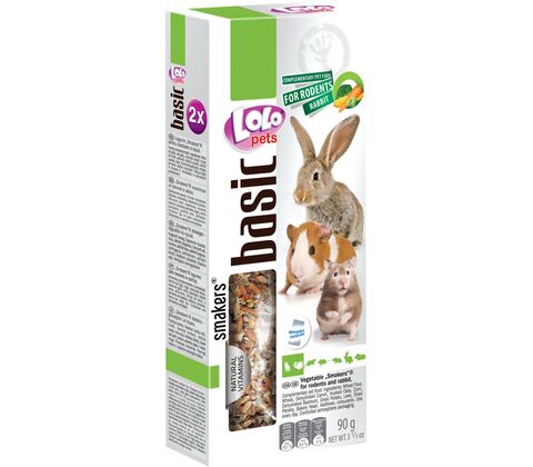 Lolo Pets Frøstænger Gnaver/Kanin m. grøntsager
