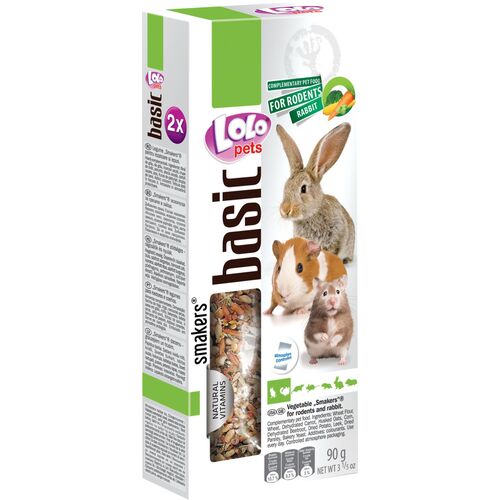 Lolo Pets Frøstænger Gnaver/Kanin m. grøntsager