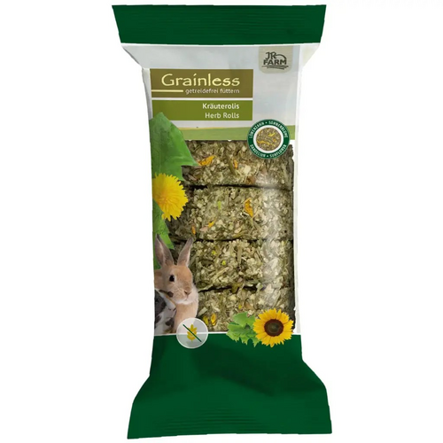 JR Grainless Mælkebøtte & Solsikke Urteruller 70g