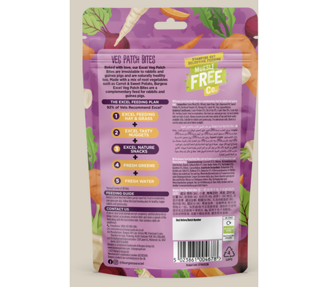 Burgess Excel Nature Snacks Veg Patch Bites 60g