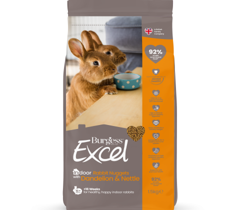 Burgess INDOOR Kanin nuggets 1,5 kg