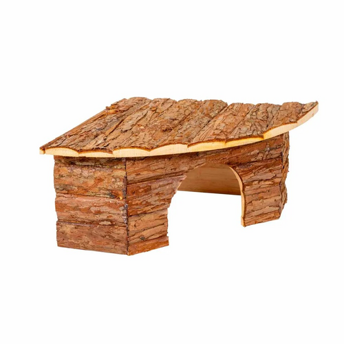Natural Wooden Corner House 42x15x30cm