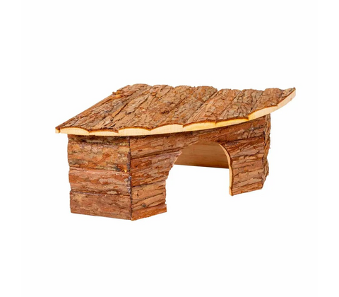 Natural Wooden Corner House 42x15x30cm