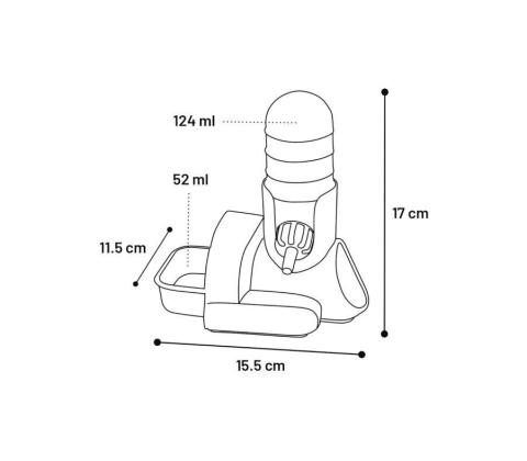 Drikke- og spisestation samt hule