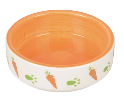 KERAMIKSKÅL SMÅDYR ORANGE 8,5CM 70ML