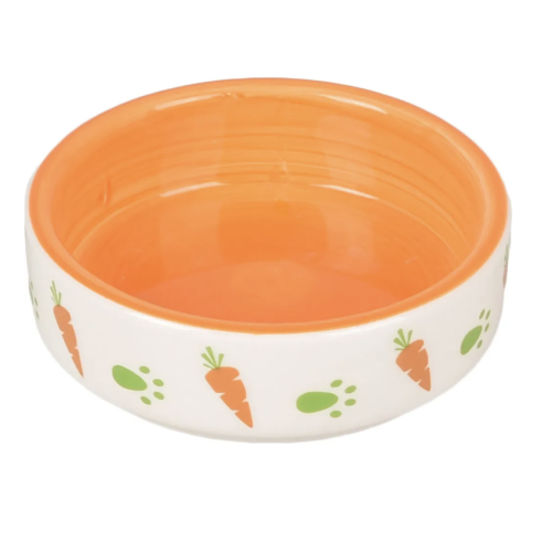 KERAMIKSKÅL SMÅDYR ORANGE 8,5CM 70ML