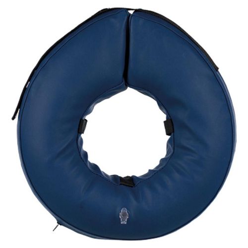 Beskyttelseskrave, oppustelig, M–L: 45-57 cm/11 cm, blå
