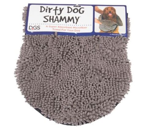 Dirty Dog Shammy Towel, 35x80cm, Grey