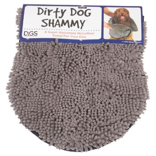 Dirty Dog Shammy Towel, 35x80cm, Grey